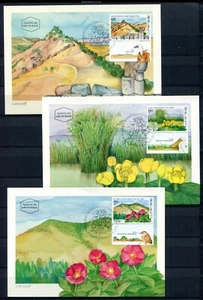 Israel 991-993, MNH, 1990 Nature Preserve Negev Maximum Card - Picture 1 of 1