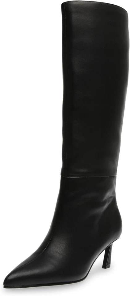 Steve Madden Lavan Women's Knee High Boots Black Leather US Size 6.5 Medium - Image 1 of 4
