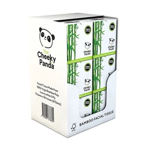 Der freche Panda Bambus Gesichtstücher | 12 Würfel Taschentuchboxen | Weiches Gesicht - Bild 1 von 5