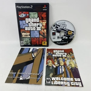 Grand Theft Auto 3 GTA III PS2 PlayStation 2 Completo En Caja + Mapa Etiqueta Negra - Imagen 1 de 1