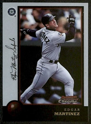 1998 Bowman Chrome #19 Edgar Martinez Seattle Mariners - Image 1 of 2