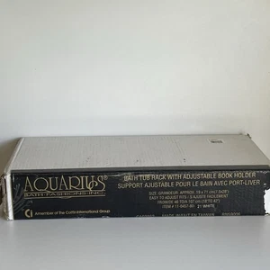 Vtg Aquarius Brass Bathtub Rack with Adjustable Book Holder Made in Taiwan - Picture 1 of 4