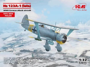ICM 32015 WWII German attack aircraft Hs 123A-1 (late) 1/32 - Picture 1 of 2