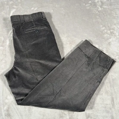 VTG Ermenegildo Zegna Corduroy Dress Pant Mens 50 (36x30) Gray Made In Italy EUC - Image 1 of 4