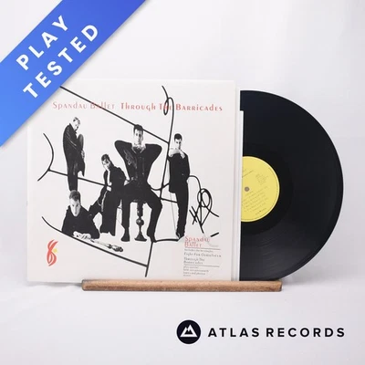 Spandau Ballet Through The Barricades Poster LP Album Vinyl Record - EX/EX - Image 1 of 4