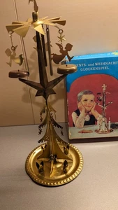 DDR Advents- Weihnachts- Glockenspiel Weihnachten Tischdekoration Pyramide Blech - Bild 1 von 5