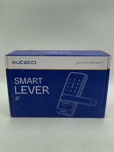 Kucacci H15B Smart Lever Fingerprint Keyless Entry Door Lock Keypad WiFi Black - Picture 1 of 9