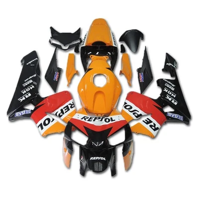 Carenagem Repsol laranja injeção plástico FKA compatível com Honda 2005-2006 CBR600RR j78 - Imagem 1 de 4