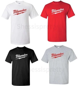 Milwaukee Men's short-sleeved casual shirt, men's clothing work tool - Picture 1 of 7