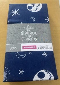 DISNEY THE NIGHTMARE BEFORE CHRISTMAS 2 X PILLOWCASES GEORGE HALLOWEEN NEW GIFT - Picture 1 of 10