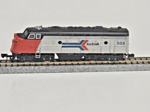 BACHMANN N SCALE EMD F9 DIESEL LOCOMOTIVE ONLY AMTRAK 505 TESTED WITH VIDEO - Picture 1 of 11