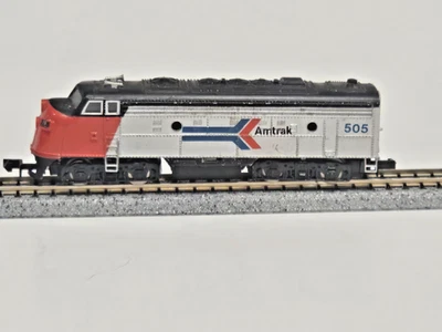 BACHMANN N SCALE EMD F9 DIESEL LOCOMOTIVE ONLY AMTRAK 505 TESTED WITH VIDEO - Image 1 of 4