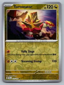 Pokemon TCG SV08: Surging Sparks Turtonator 137/191 Reverse Holo - Picture 1 of 2