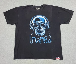 Vintage Y2K Mambo Australia T-Shirt Sz XL Skull Music Dog Graphic Tee 2000s - Picture 1 of 11