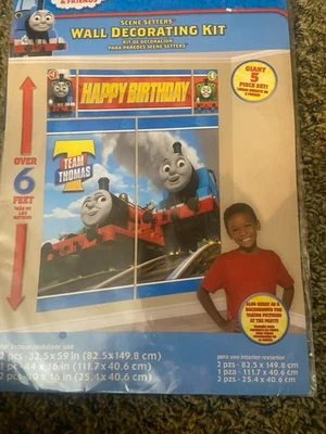 Thomas & Friends Escena Gigante Set de Decoración de Pared Gigante Set de 5 Piezas Fiesta Foto 1 de 3