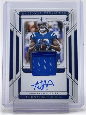 ADONAI MITCHELL 2024 NATIONAL TREASURES RPA ROOKIE GLOVES RC AUTO /25 Q5540 - Image 1 of 2