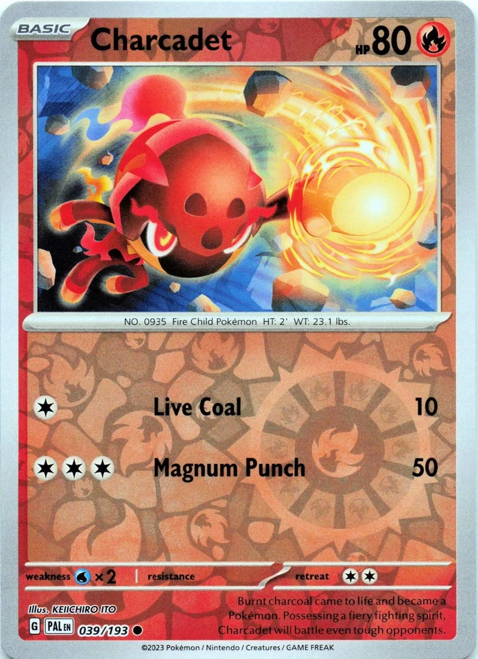 Charcadet 039/193 - REVERSE HOLO - SV02: Paldea Evolved - NM - Image 1 of 2