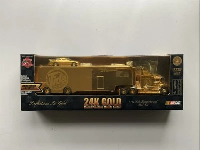 #10 Ricky Rudd "Tidebox" Nascar 1:64 Diecast 24k Gold Champions Hauler Trans. Foto 1 de 4