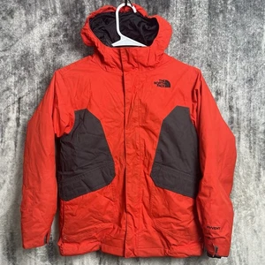 North Face Hyvent 3 in 1 Jacket Boys Medium Red Black Full Zip Outdoor Hiking - Picture 1 of 7