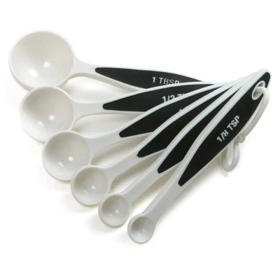 Norpro, Juego de 6 cucharas medidoras White Grip-EZ, talla única Foto 1 de 4