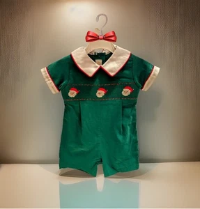 Niños Nuevo Con Etiquetas Anavini Mameluco Calado Navidad Papá Noel Pana 9 Meses  - Imagen 1 de 9