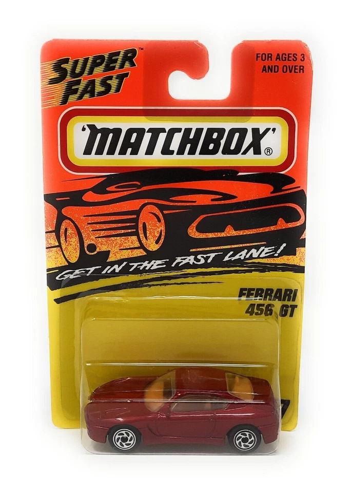Matchbox Superfast #17 Ferrari 456 GT rosso. carta lunga. Made in China - Immagine 1 di 1