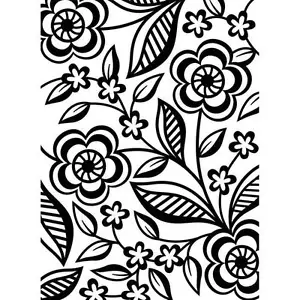 Darice Prägefolder ~ ZIERLICHE BLUME ~ Blätter Blumen NEU A2 1219-112 - Bild 1 von 1