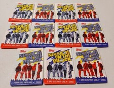 Topps New Kids on the Block Trading Cards 11 Wax Packs 1989 6 Purple 5 Red NKOTB