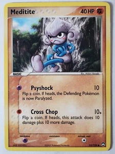 Meditite 55/108 LP - EX Power Keepers Pokemon Card - Midori Harada Art - Picture 1 of 2