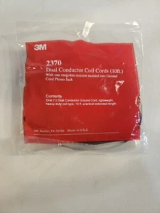 3M 2370 Dual Conductor Coiled Cords 10ft Electrostatic Discharge ESD Safety - Picture 1 of 6