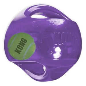 KONG Jumbler Dog Ball Interactive & Squeaker Football Fetch Toy For Dogs - Picture 1 of 3