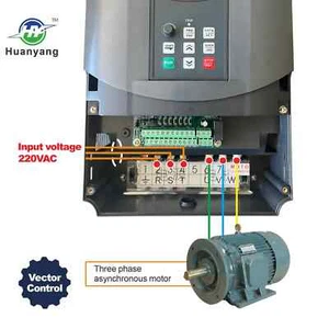 11KW 220V Variabler Frequenzantrieb Wechselrichter CNC VFD einphasig auf dreiphasig - Bild 1 von 7