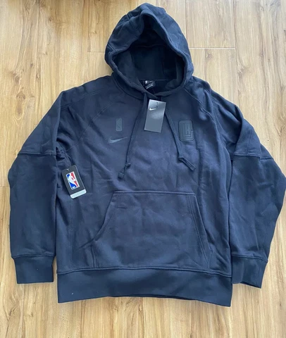 NWT Nike NBA L.A Clippers Team Player Issued Travel Black Hoodie AV1598-010. LRG Cover