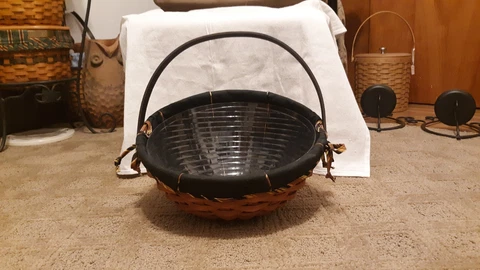 Longaberger 2006 Large Halloween Spider Basket Liner and protector Cover