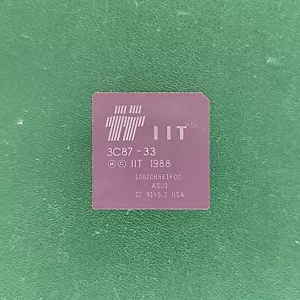1 CPU itt 3c87-33 1988 usa VINTAGE CERAMIC CPU FOR GOLD SCRAP RECOVERY RARE - Picture 1 of 9