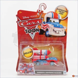 Disney Pixar Cars Toon Daredevil Lightning McQueen Mega Deluxe by Mattel 2009 - Picture 1 of 2