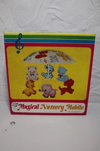 Giocattolo giocattolo asilo mobile bambino musicale anni 70-603 testato pulito vintage - Foto 1 di 4
