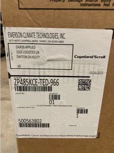 Emerson ZP485KCE-TED-966; Daikin 500563802; NEW and UNUSED! - Picture 1 of 10
