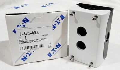 Caja de doble pulsador Eaton M22-I2 montaje en superficie montado en base M22 Foto 1 de 2