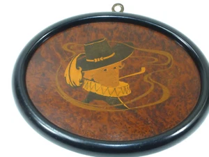Art Nouveau Picture in Frame Inlaid Wood about 1900 - Picture 1 of 9