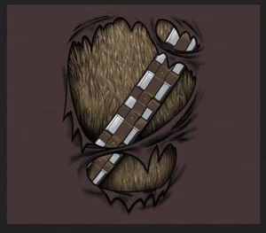 Star Wars Han Solo Chewbacca Rasgado Wookie Camisa Sátira Teefury Hombres Camisa NUEVA - Imagen 1 de 1