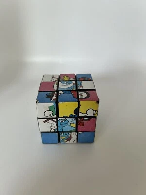 CUBO ROMPECABEZAS RUBIKS VINTAGE PITUFOS 4 PULGADAS Foto 1 de 4