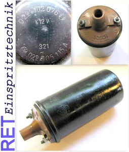 Zündspule BOSCH 0221102076 VW / Porsche 022905115A original - Bild 1 von 5