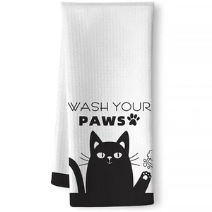 Funny Hand TowelsCat Kitchen TowelsCat Bathroom TowelsDecorative Kitchen Towe... - Picture 1 of 8