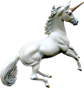 Breyer Unicorn Porcelain "OBERON" Leader of the unicorns - Bild 1 von 2