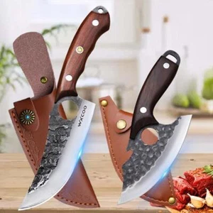 Multipurpose Kitchen Chef Knife Set BBQ Knives for Outdoor Camping Pizza Cheese - Picture 1 of 24