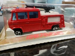 Vintage 1970 Majorette #258 POMPIER AEROPORT Airport Fire Rescue Mercedes Truck - Picture 1 of 5