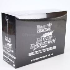 DragonBall Super Card Game TCG Premium Pack EN Set Saiyan Showdown Display 8x