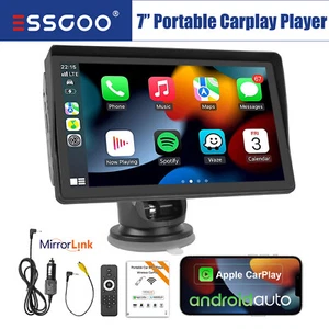 Wireless Apple CarPlay Android Auto 7" Tragbar Touchscreen Autoradio Bluetooth - Bild 1 von 13