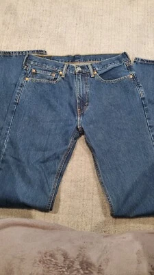 Levi 505 Blue Jeans 32Wx38L - Image 1 of 4